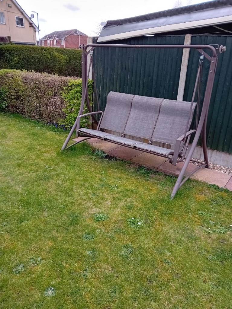 Garden Swing Seat - Grey, Good Condition
