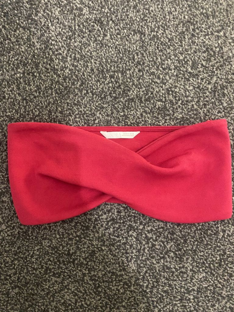 ZARA pink Twist Front Crop Top - As Good As New