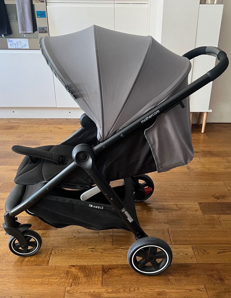 Mothercare Amble black and grey pushchair Stroller