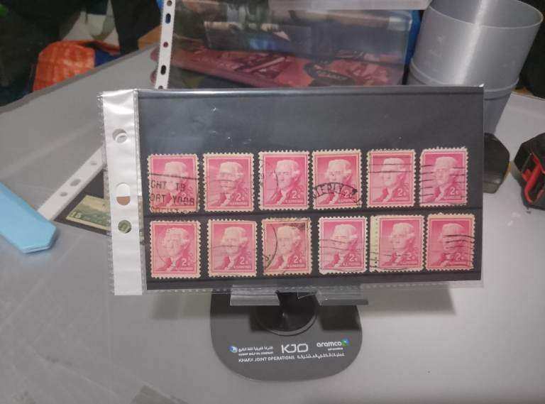 10 Used US Stamp Thomas Jefferson 2 Cents    in  very  good  condition 