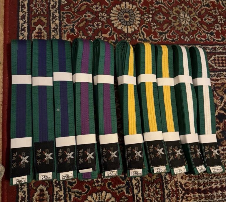 10 Elite Martial Arts Taekwondo Karate Belts 250CM KIDS Joblot