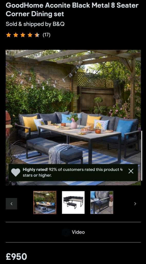 Garden corner sofa 