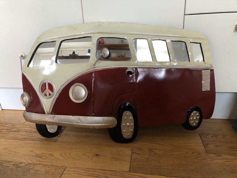 VW campervan mirror, decor, vintage