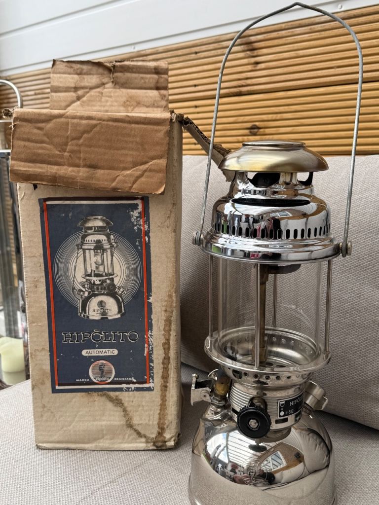 Vintage HIPOLITO H-502 kerosene lantern 500CP Paraffin Lamp Hurricane Light