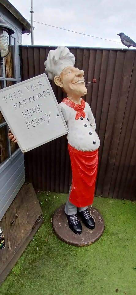 life size fibreglass bakery statue