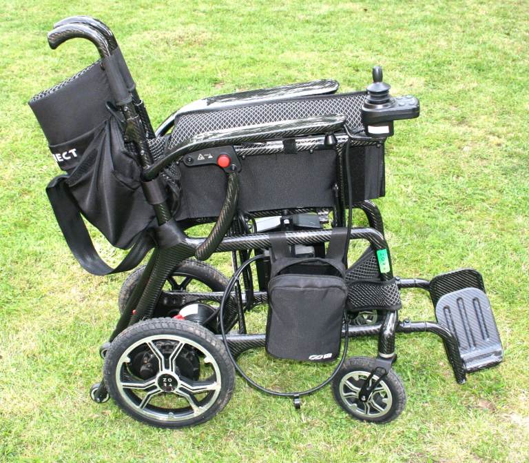 iCONNECT Krypton Zora Carbon Fibre Powerchair Mobility Wheelchair - Joystick Control - as per photos
