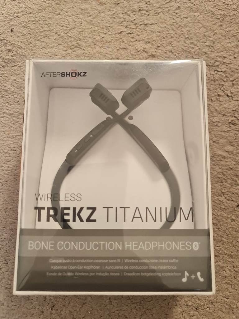 Trekz Aftershokz Bone Conducting Earphones New Boxed