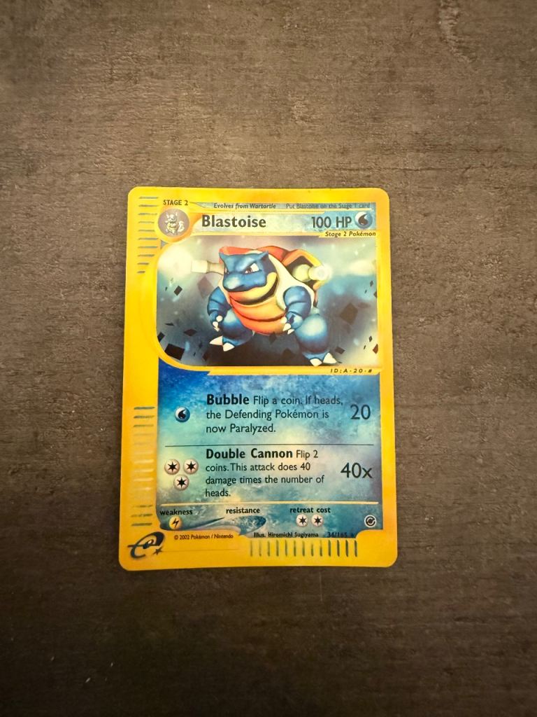 Pokemon Blastoise Trading Card – Good Condition