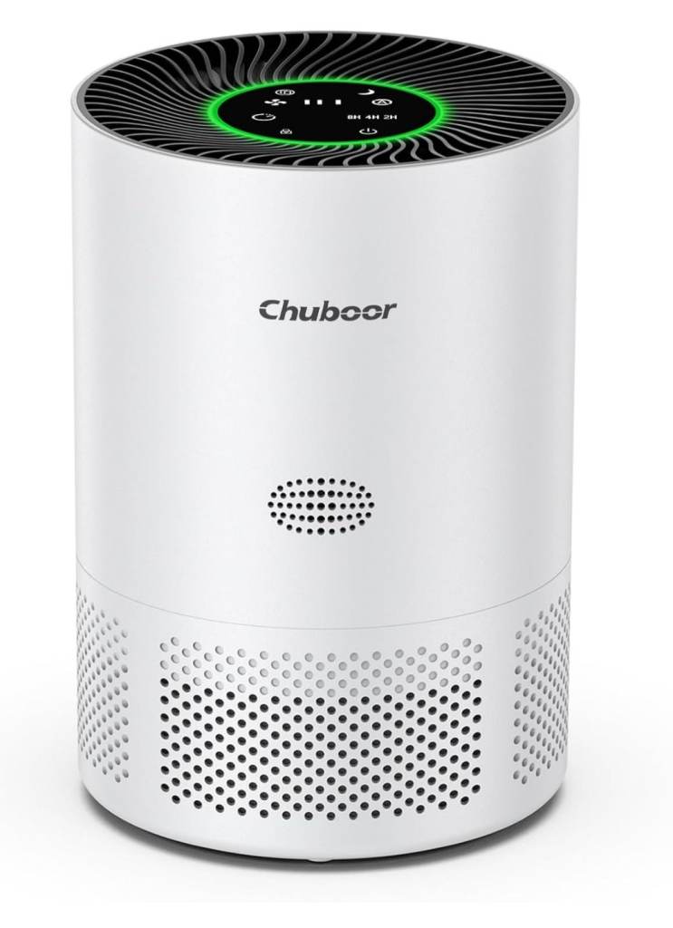 Air Purifier for Bedroom Home, up to 1200ft², 5 Speed, 3 Timer, Quiet Sleep Mode, HEPA Air Purifier