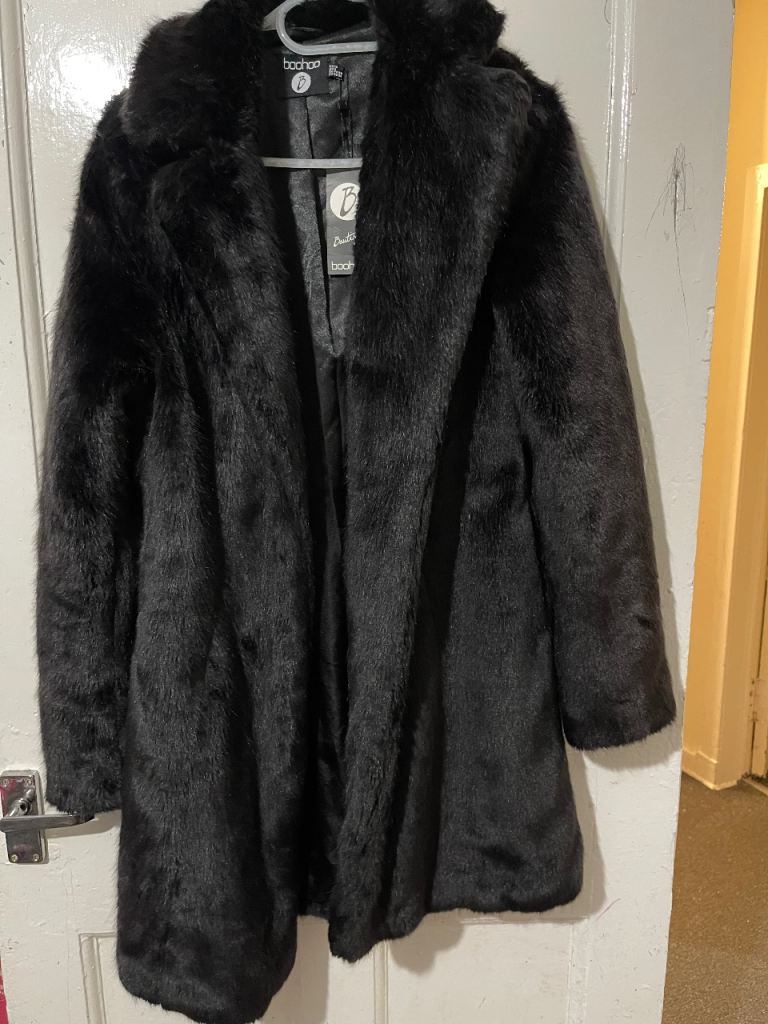 Boohoo fur coat
