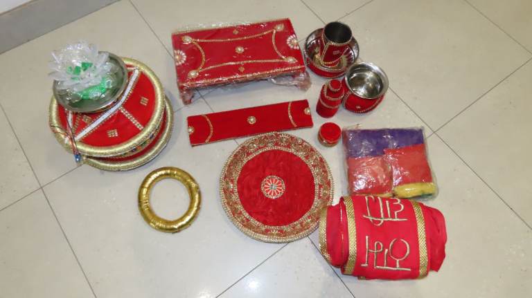 NEW Traditional 12 Piece Indian Wedding Phulkari Jaggo Punjabi Folk Cultural Bhangra Asian Wedding
