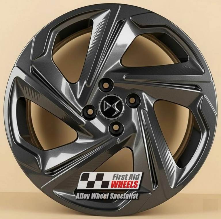 R669A Swap CITREON DS4 4X 18'' GENUINE 5 SPOKE ANTHRACITE GREY ALLOY WHEELS
