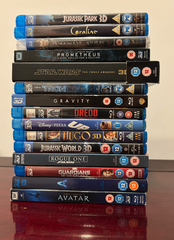 Job Lot of 15 x 3d Blu Ray films.