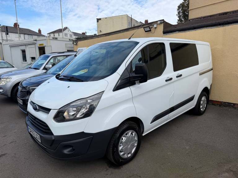 2017 67 FORD TRANSIT CUSTOM 2.0 TDCI 310 L1 H1 CREW VAN WHITE FSH EX POLICE