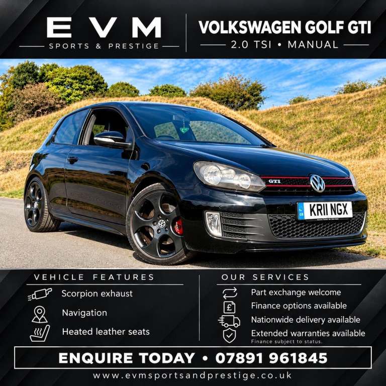 2011 Volkswagen Golf 2.0 TSI GTI (Leather) Euro 5 3dr HATCHBACK Petrol Manual