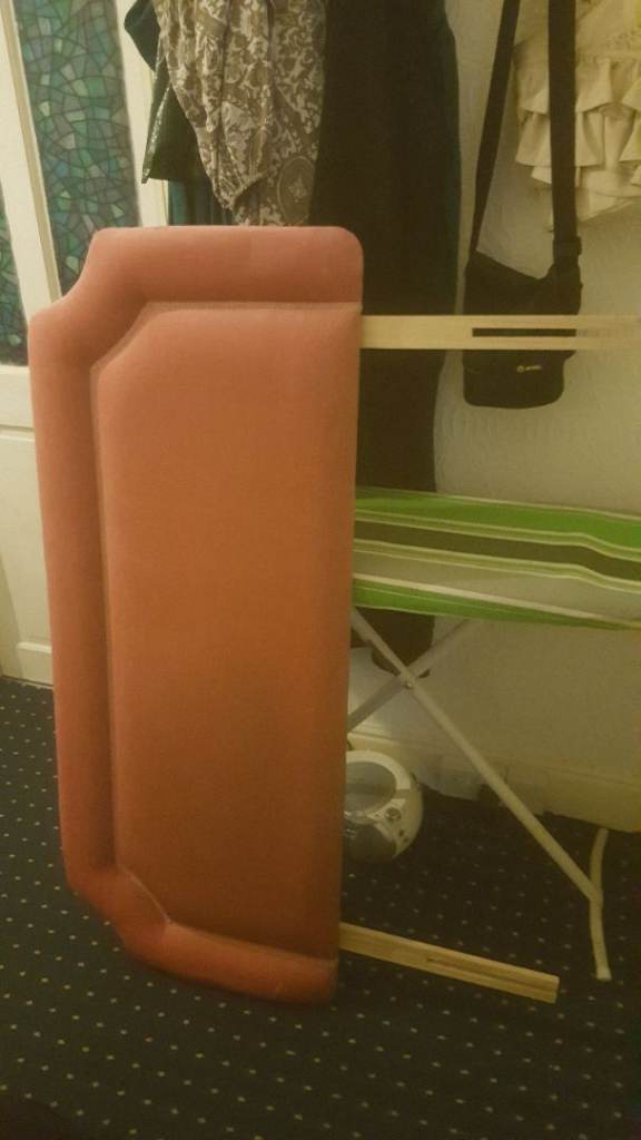 Pink Padded Headboard for Single Bed – Good Condition