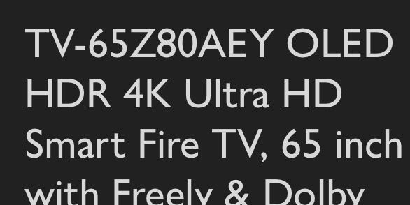 Panasonic TV-65Z80AEY OLED 