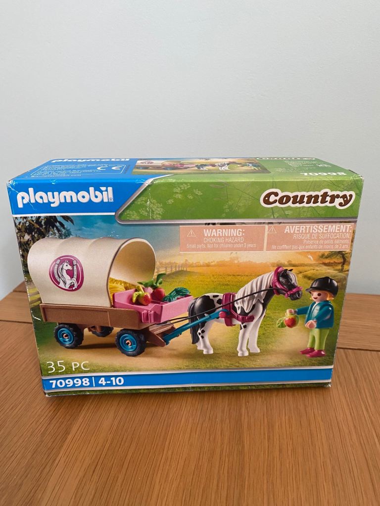 Playmobil 70998 Country Pony Farm Pony Wagon COMPLETE SET, Box And Instructions