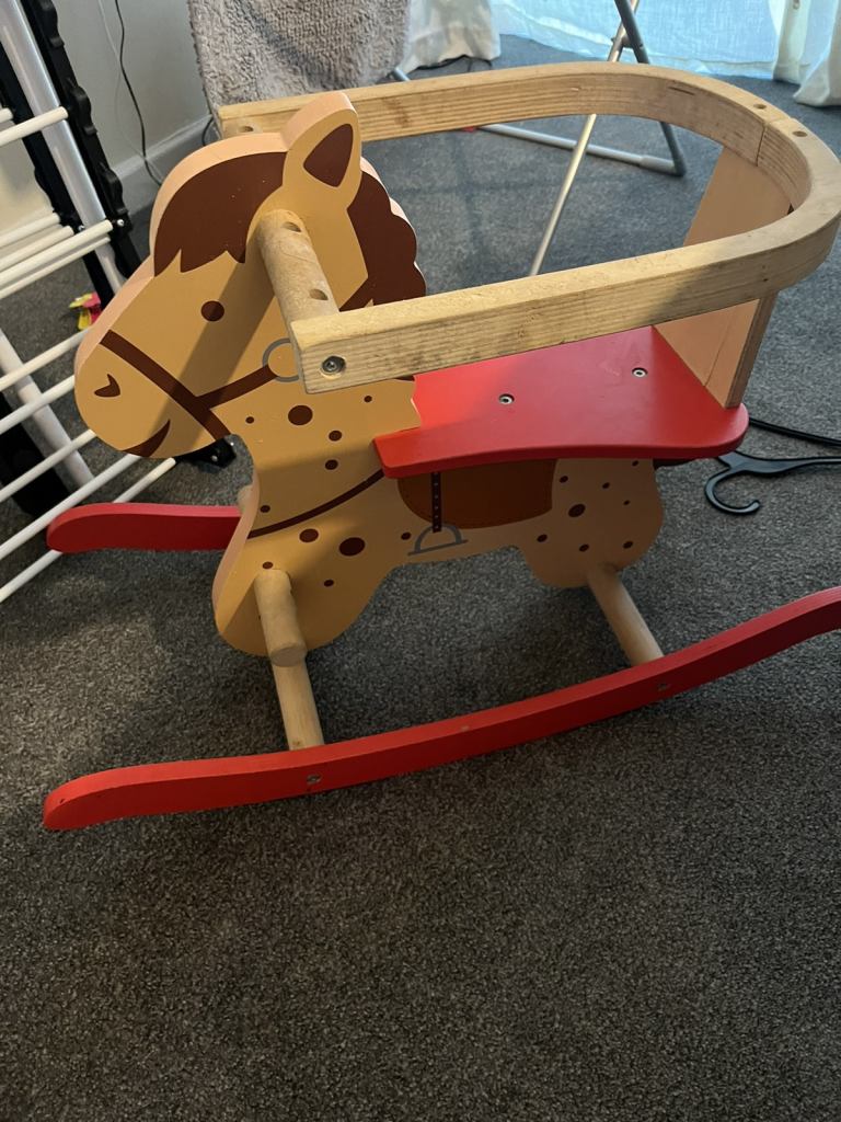 Wooden rocking horse 