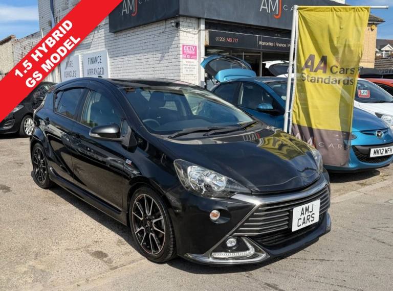 2015 Toyota Aqua 1.5 Gs Sport Edition Automatic Hybrid Petrol Black 5dr Hatchback Automatic