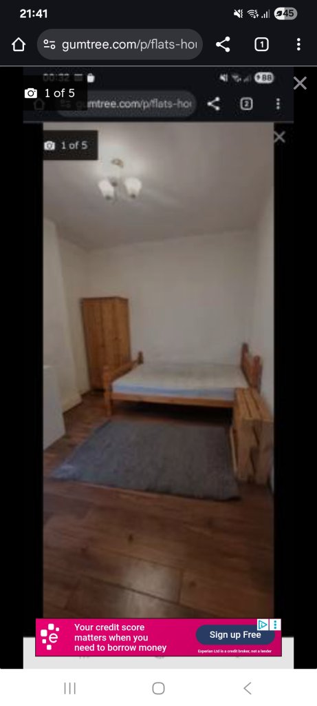 Studio flat to rent £850PCM