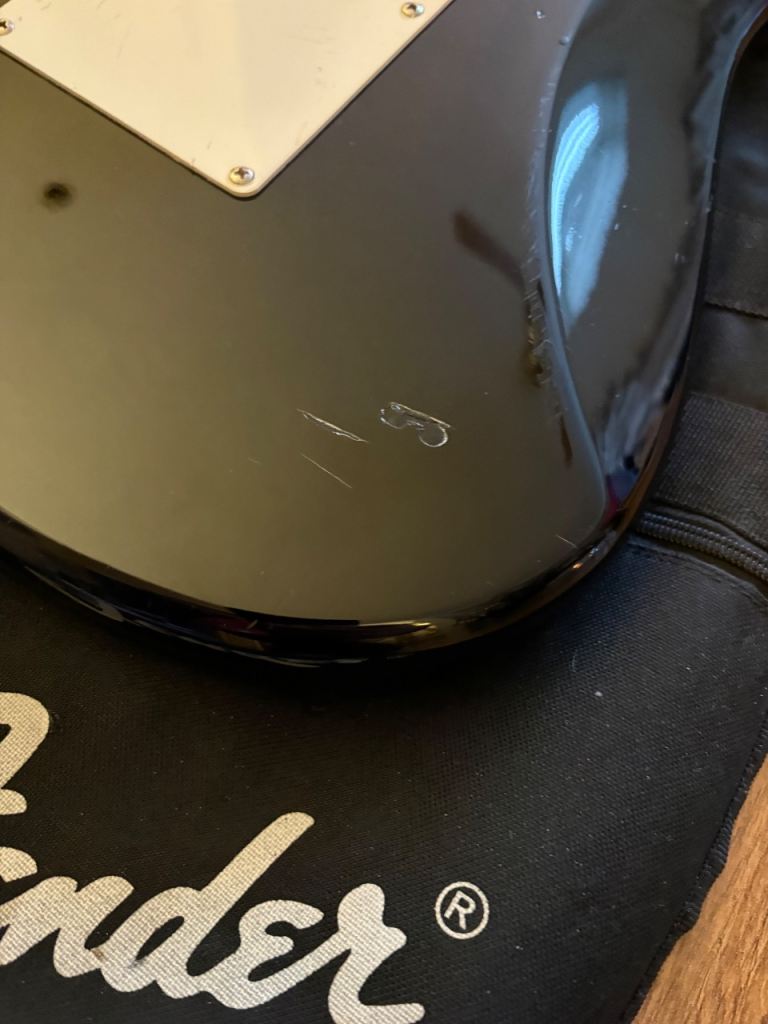 Squier Stratocaster Guitar and Blackstar Amplifier 