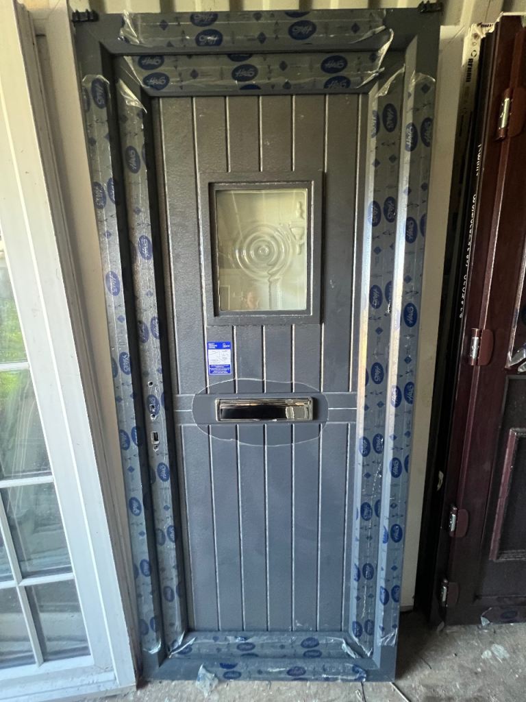 Grey cottage style composite door BRAND NEW