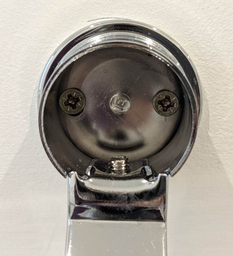 KEUCO APOLLO 2 GLASS TUMBLERS CHROME HOLDER GOLD TRIM 14cm W x 11cm D x 9.5cm H