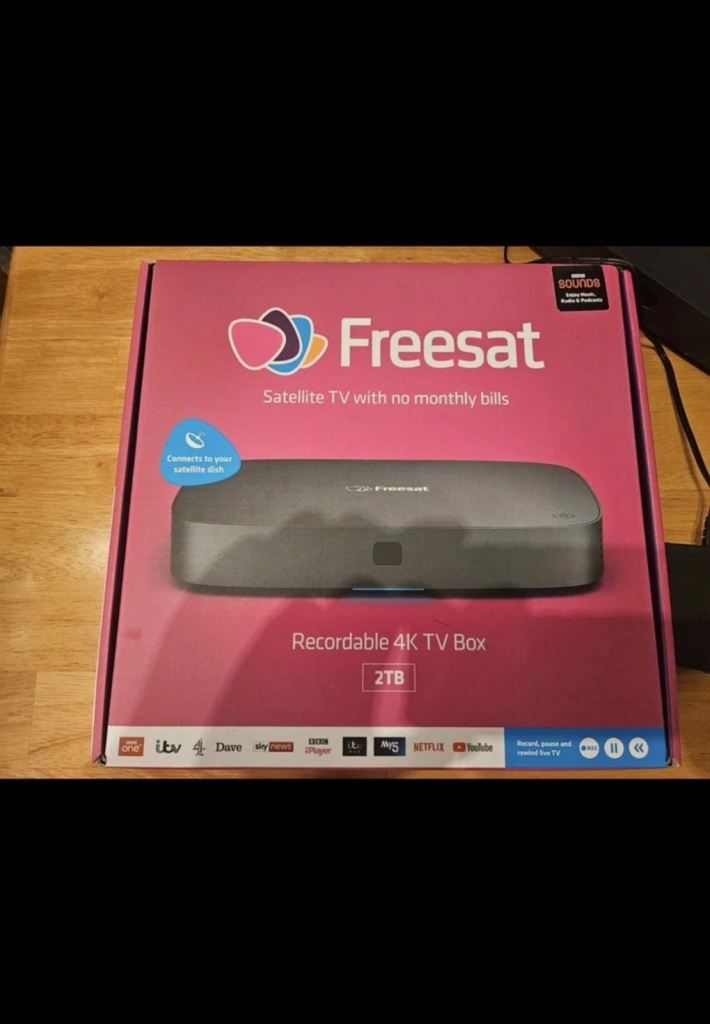 Freesat 4k 2tb recorder set up box 