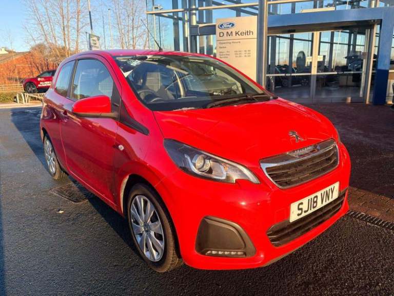 2018 Peugeot 108 1.0 Active 3dr Manual Hatchback Petrol Manual