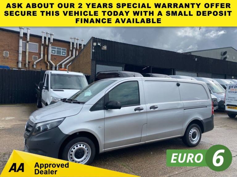 2020 69 MERCEDES-BENZ VITO 2.1 114 CDI PURE L2 LWB RWD 135BHP. AIRCON. SILVER. E