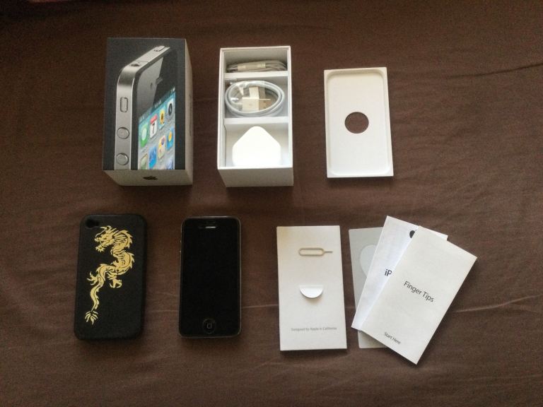 APPLE IPHONE 4 16GB BLACK SMARTPHONE UNLOCKED - M/C603B/A A1332 - BRAND NEW CONDITION!