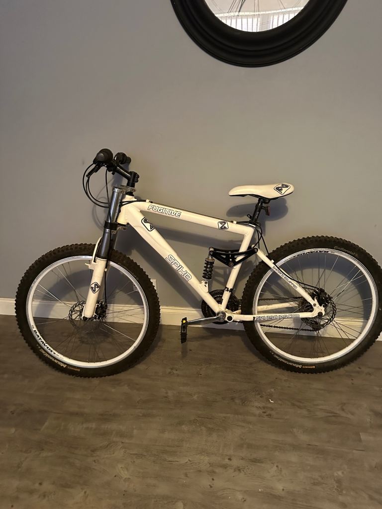 White adult mountain bike
