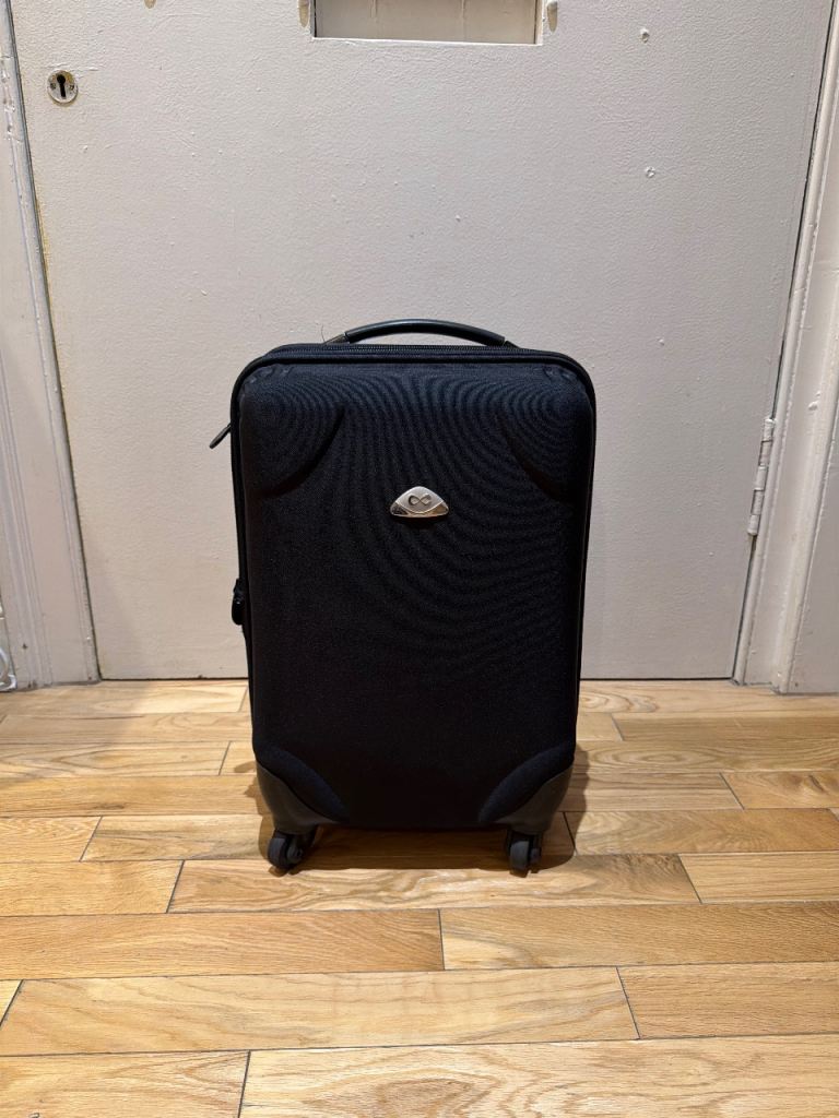 Small Black Suitcase with 4 wheels 