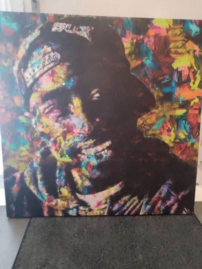 Large Tupac Canvas