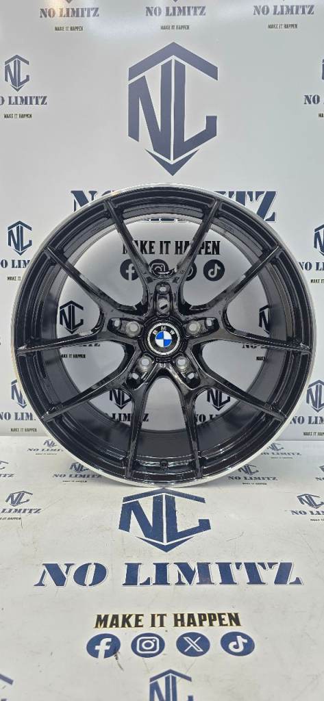 BRAND NEW BMW 19" CONCAVE STYLE ALLOY WHEELS 3 SERIES 4 SERIES 5 SERIES STAGGERED 5x112 GLOSS BLACK