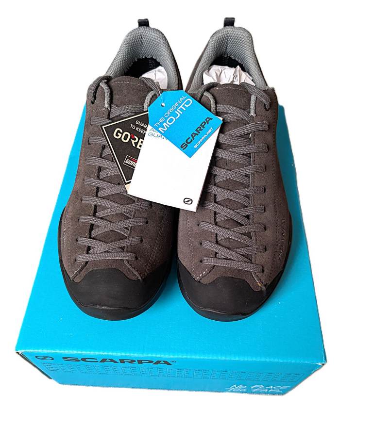 image for New/Unused/Boxed - Scarpa Men's Mojito GTX (Shark)- GoreTex Walking Shoe - Size EU43