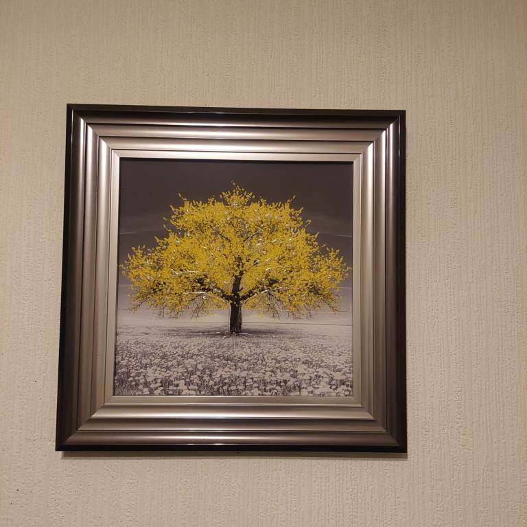 Framed Cherry Tree Picture - perfect condition