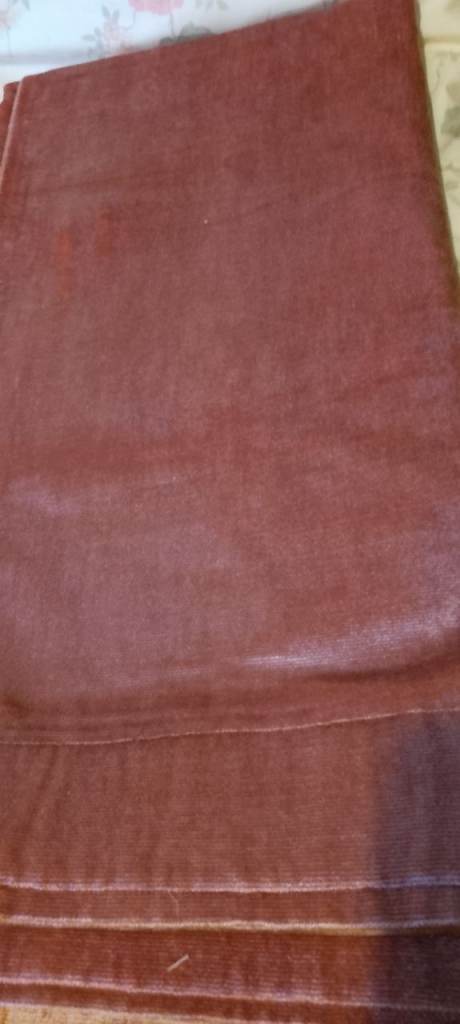 Pair of velvet curtains