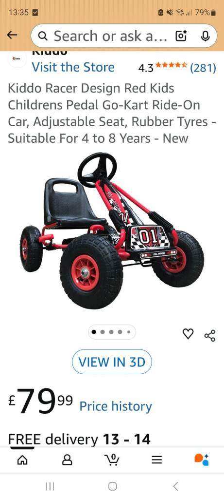 Kids go ahead go-kart