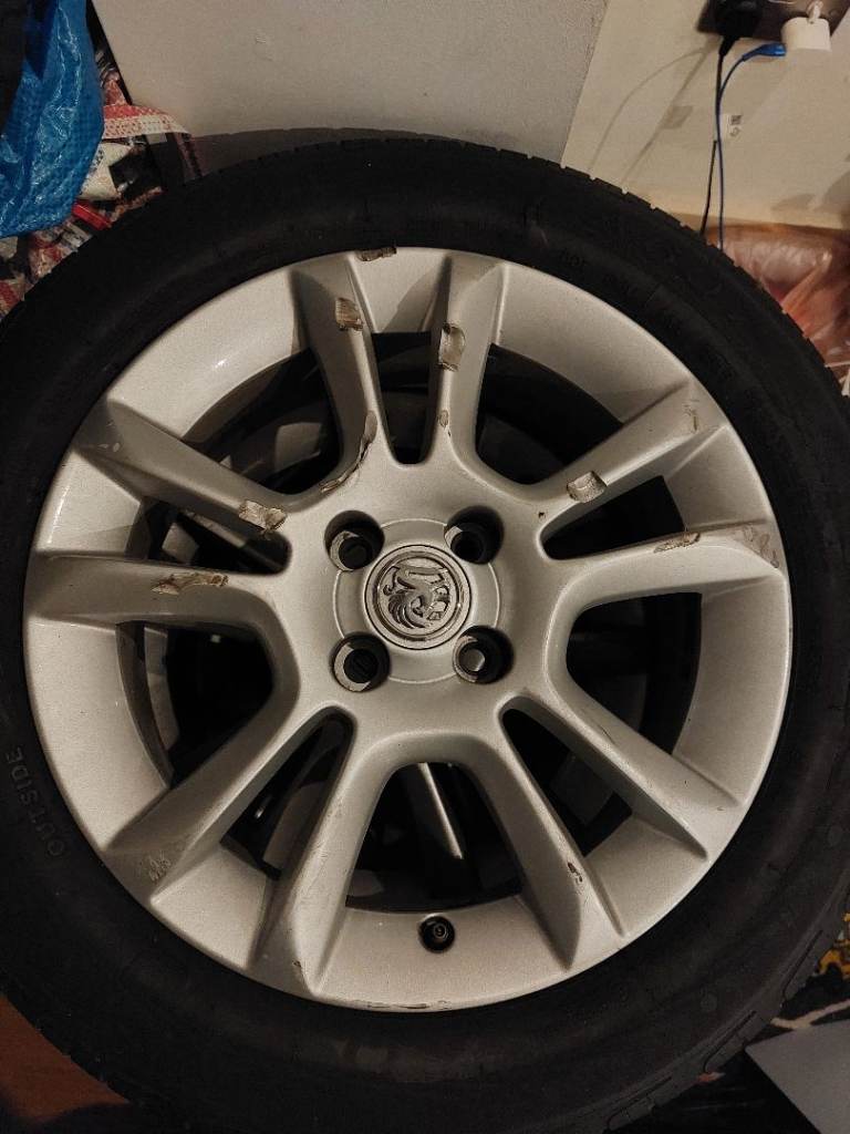 Corsa d 16 inch alloys with tyres