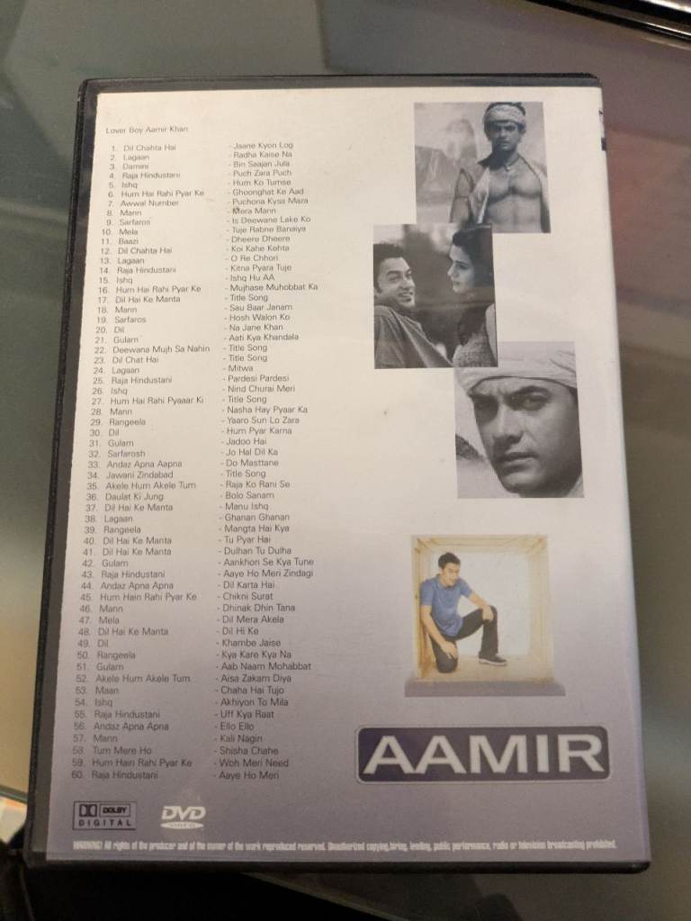  60 Music Songs movie Video Best of loverboy Aamir Khan DVD From Blockbuster Film