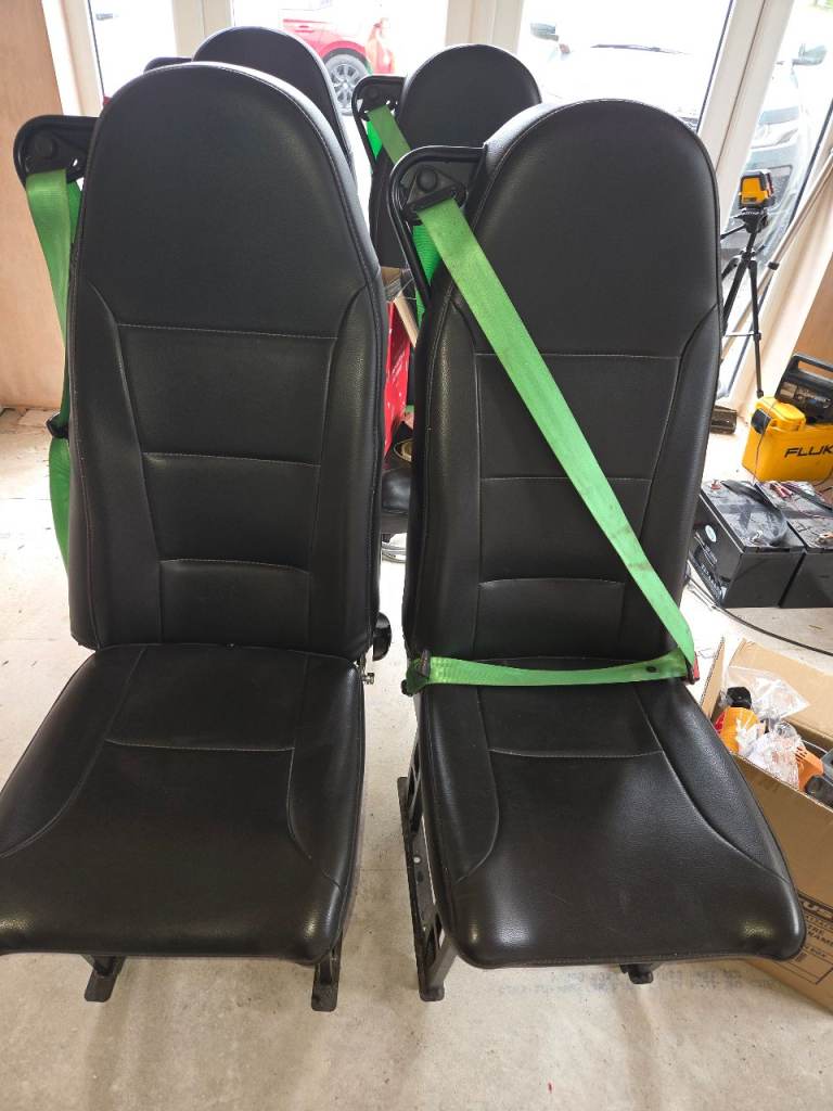 4x Premium Phoenix Seating Blenheim Seats + Floor Tracking (Van Conversion)