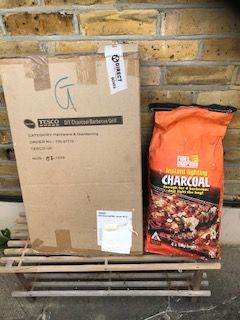 Tesco BBQ Grill & Instant Charcoal – unused