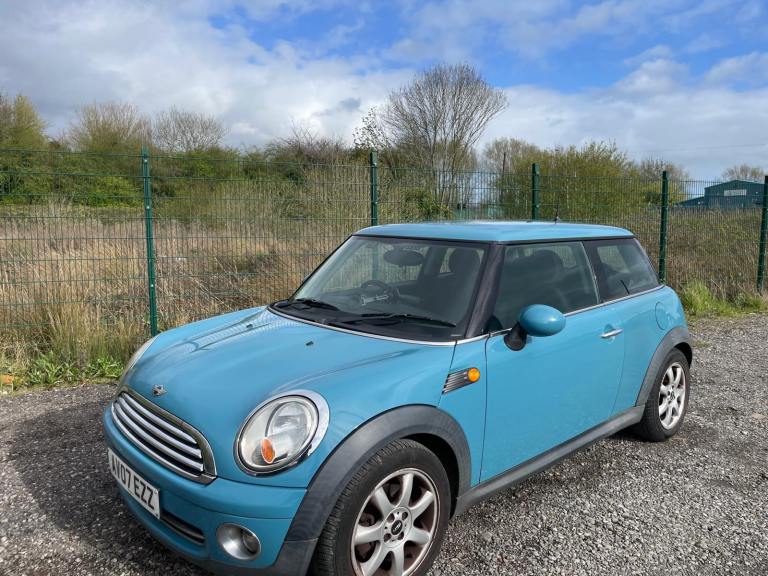 MINI ONE 1.4 PETROL 07 REG BLUE 3 DOOR MOT FEBRUARY 27TH 2027 SERVICE HISTORY LOW INSURANCE
