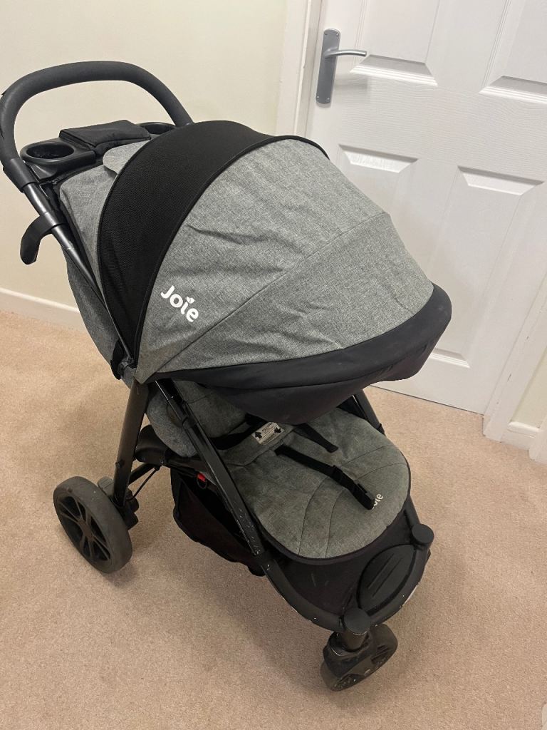 Black Grey Joie Pram Stroller