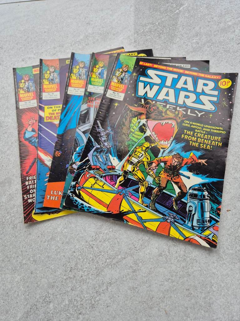 Marvel Star Wars Weekly 22, 23, 24, 25, 26
