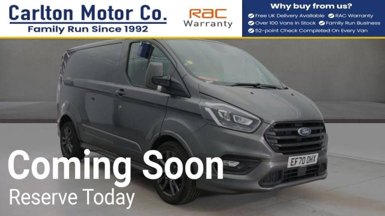 2021 Ford Transit Custom 2.0 EcoBlue 185ps Low Roof Sport Van PANEL VAN DIESEL Manual