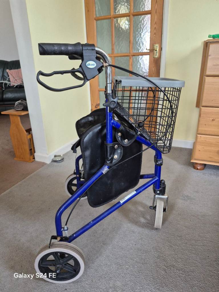 Drive Medical Rollator Walker with Basket – Blue, Good Condition
