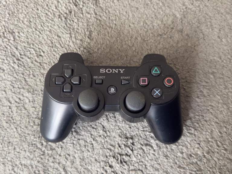 Official Sony PlayStation 3 DualShock 3 Genuine Controller Black PS3
